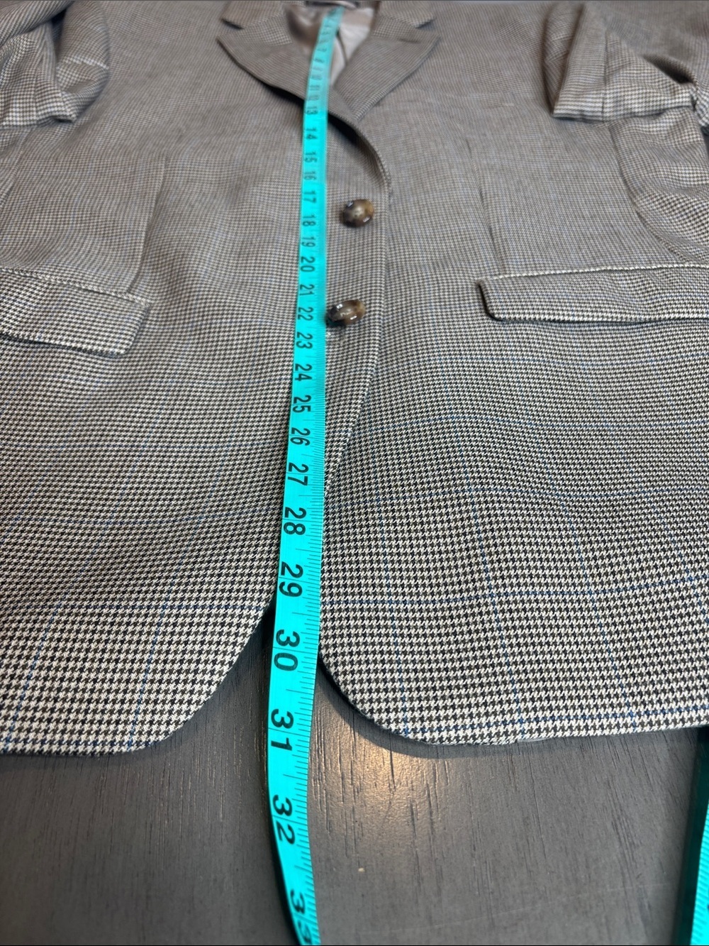 🤎 Lauren Ralph Lauren Men’s Brown Check Blazer 42R Lightweight Sport Coat 🤎 - Picture 7 of 14